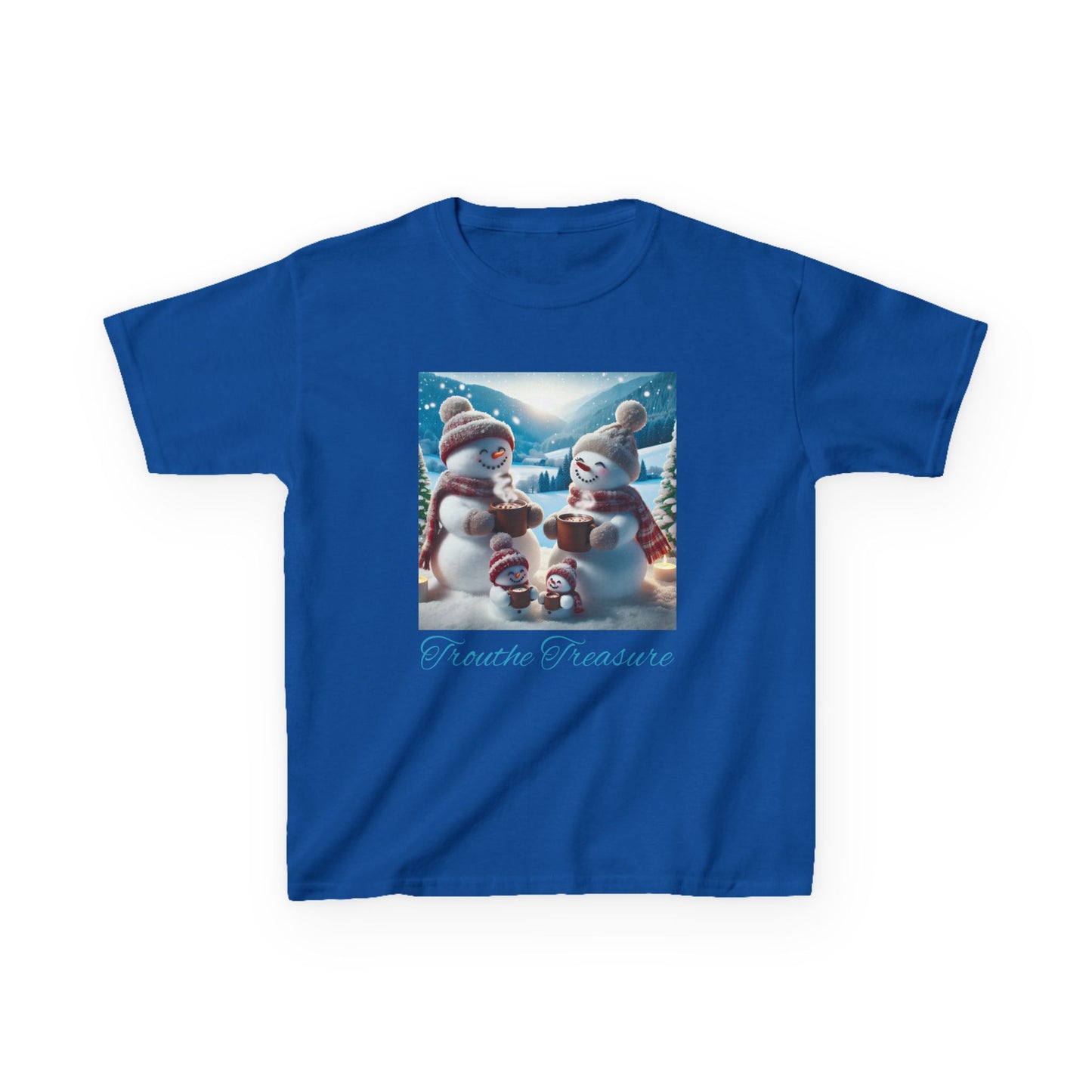TT Snowman Family -  Kids Heavy Cotton™ Tee