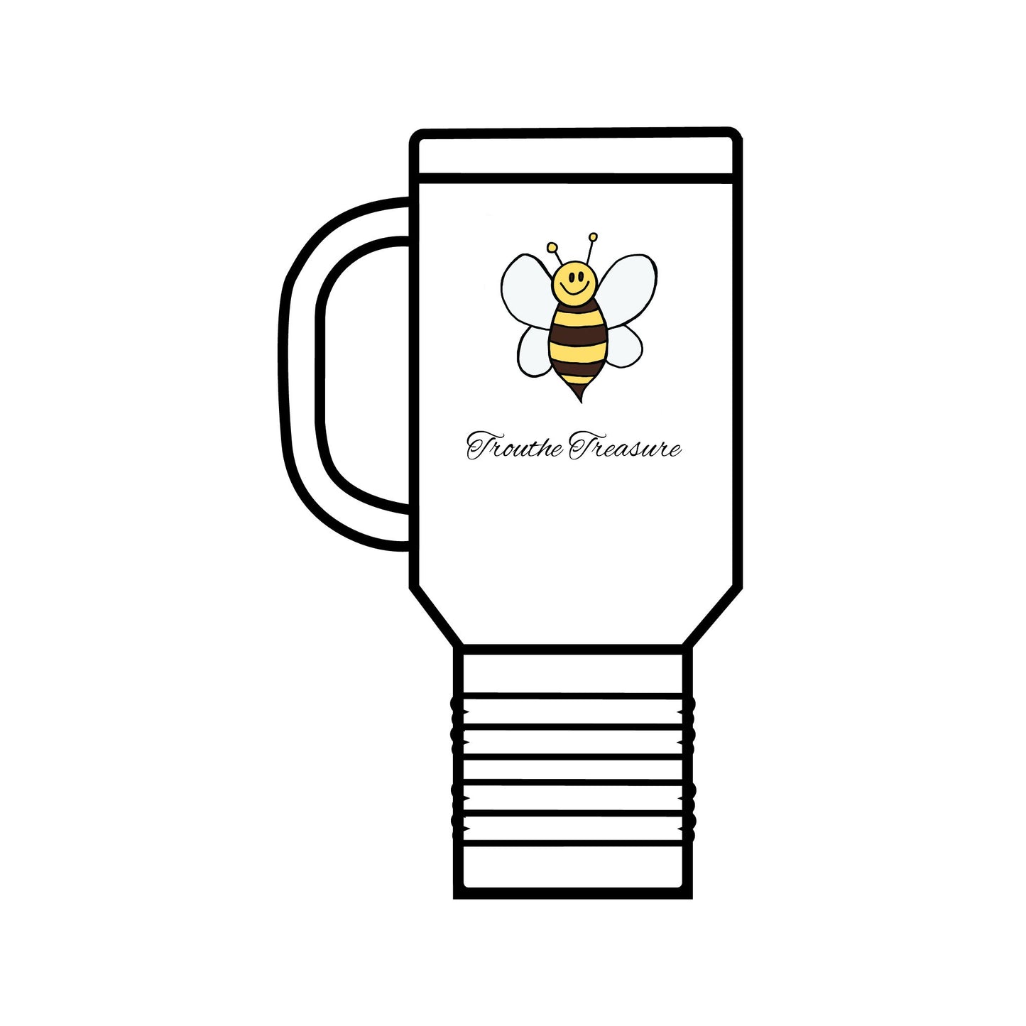 Cute bee - Insulated Travel Mug, 40oz