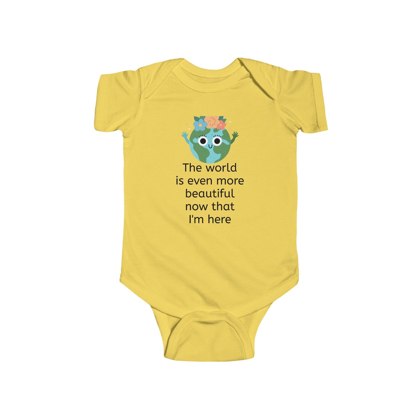 Beautiful world - Infant Fine Jersey Bodysuit