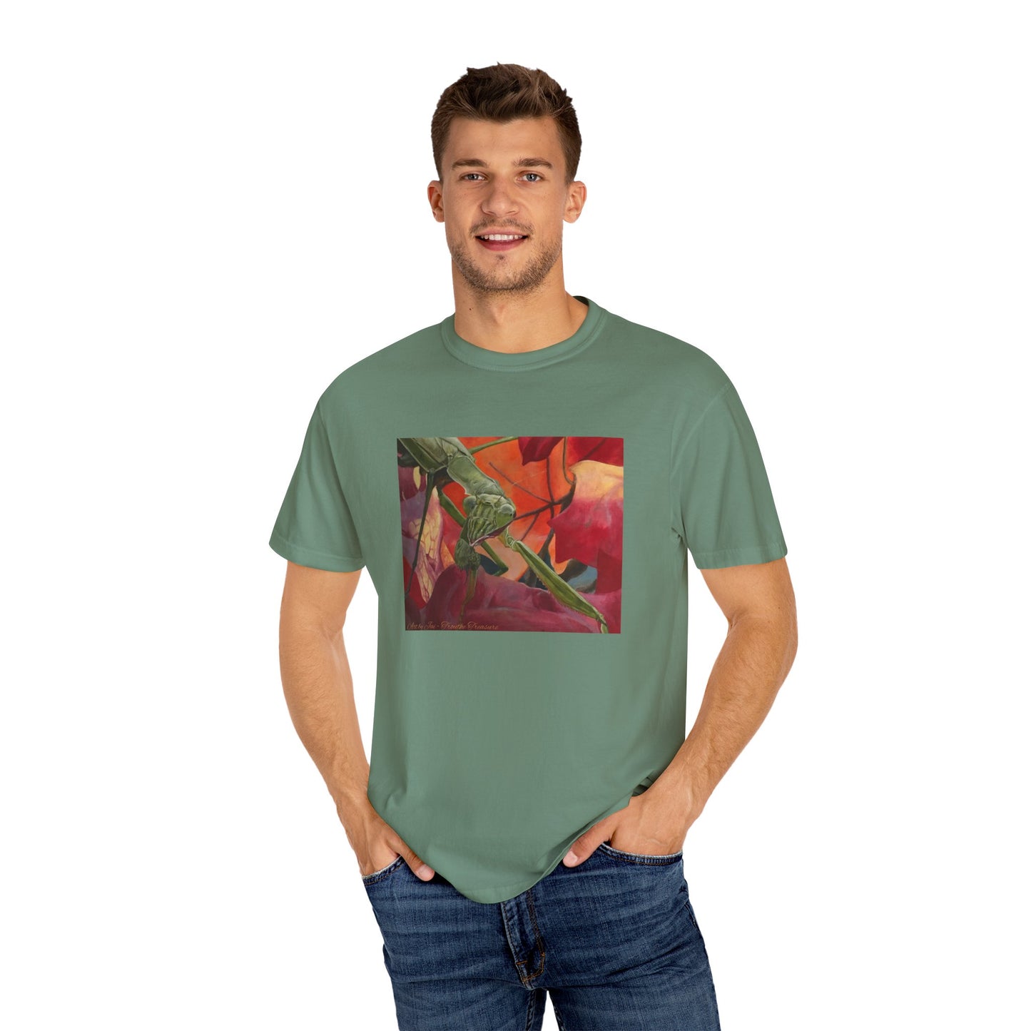 Praying mantis - Unisex Garment-Dyed T-shirt