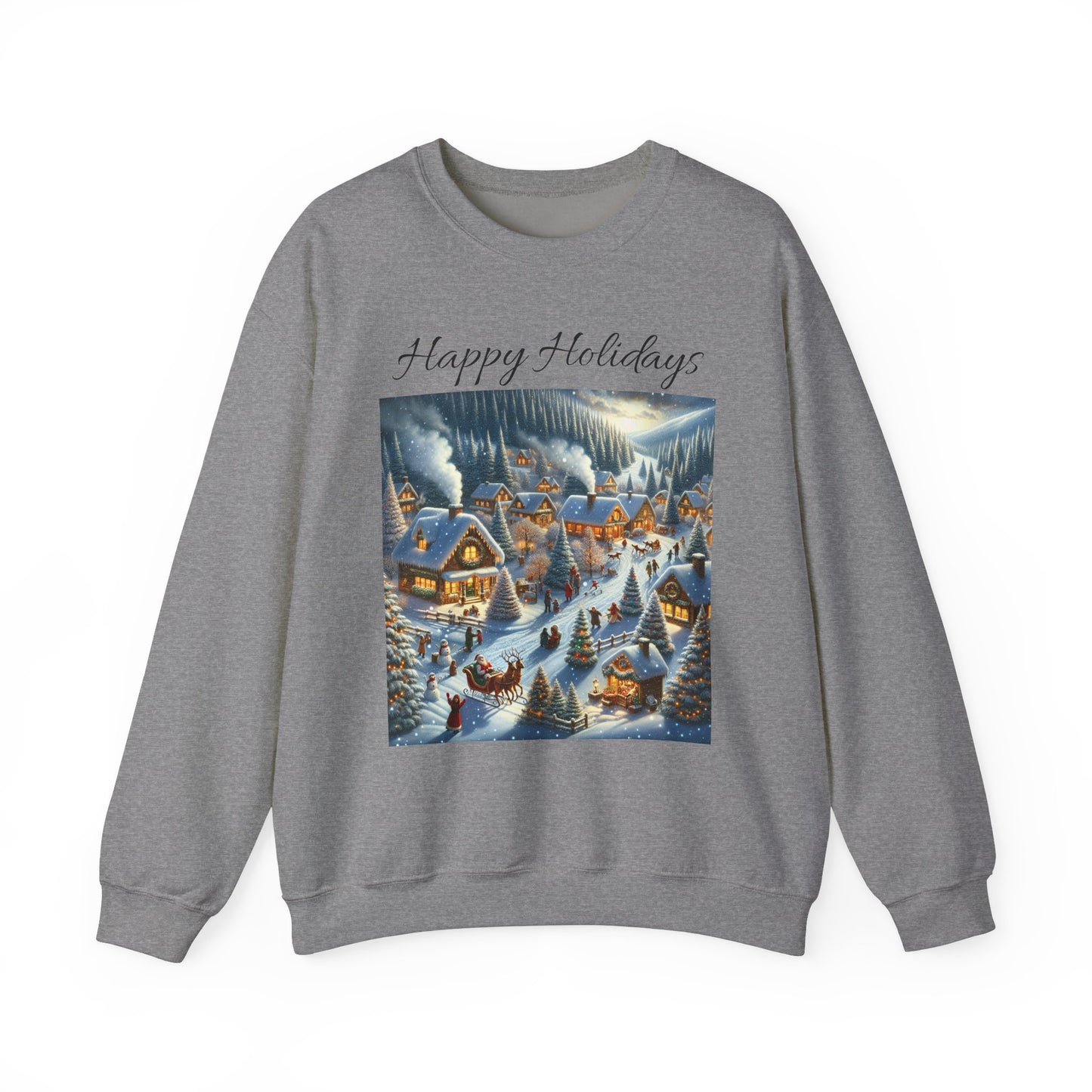 Happy Holidays winter -Unisex Heavy Blend™ Crewneck Sweatshirt