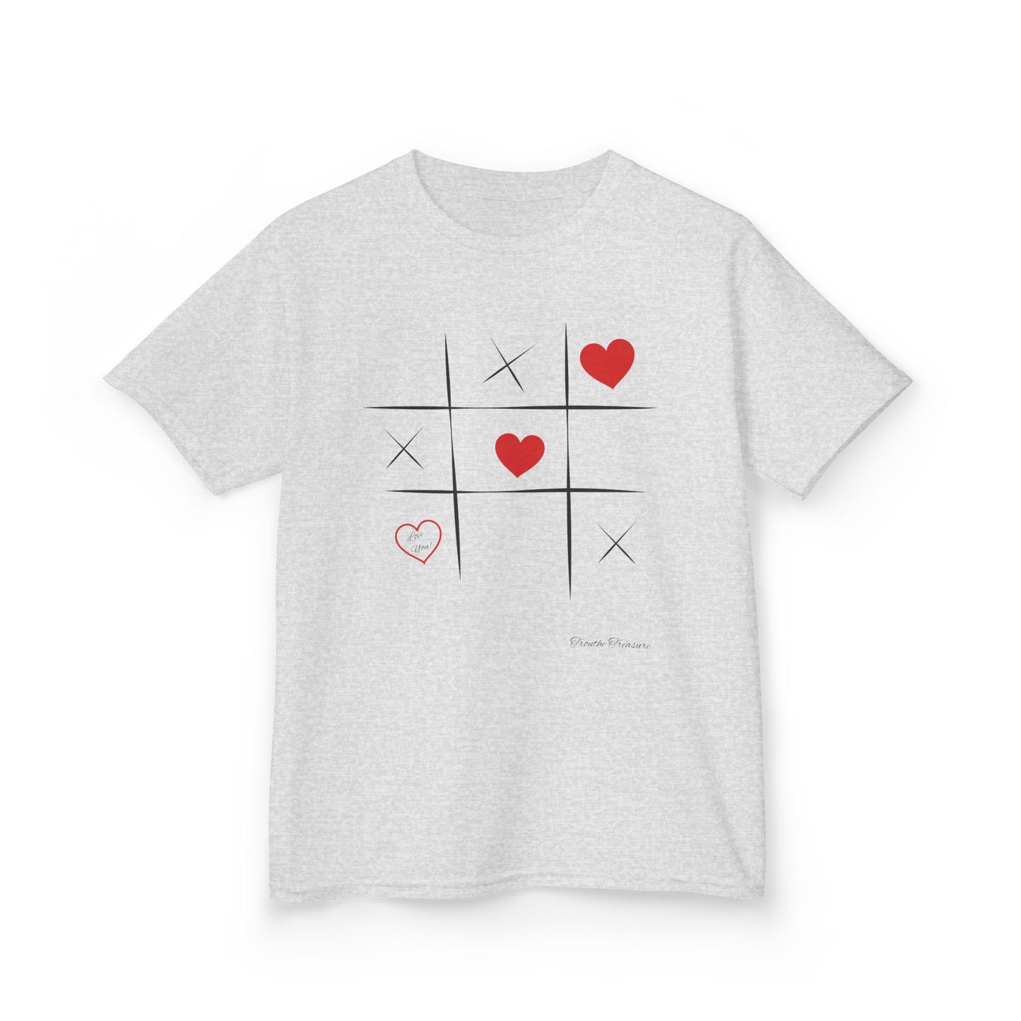 Kids Tic Tac Toe Love T-Shirt | Fun & Playful Heavy Cotton Tee