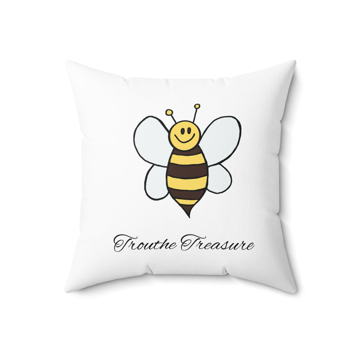 Bee - Spun Polyester Square Pillow