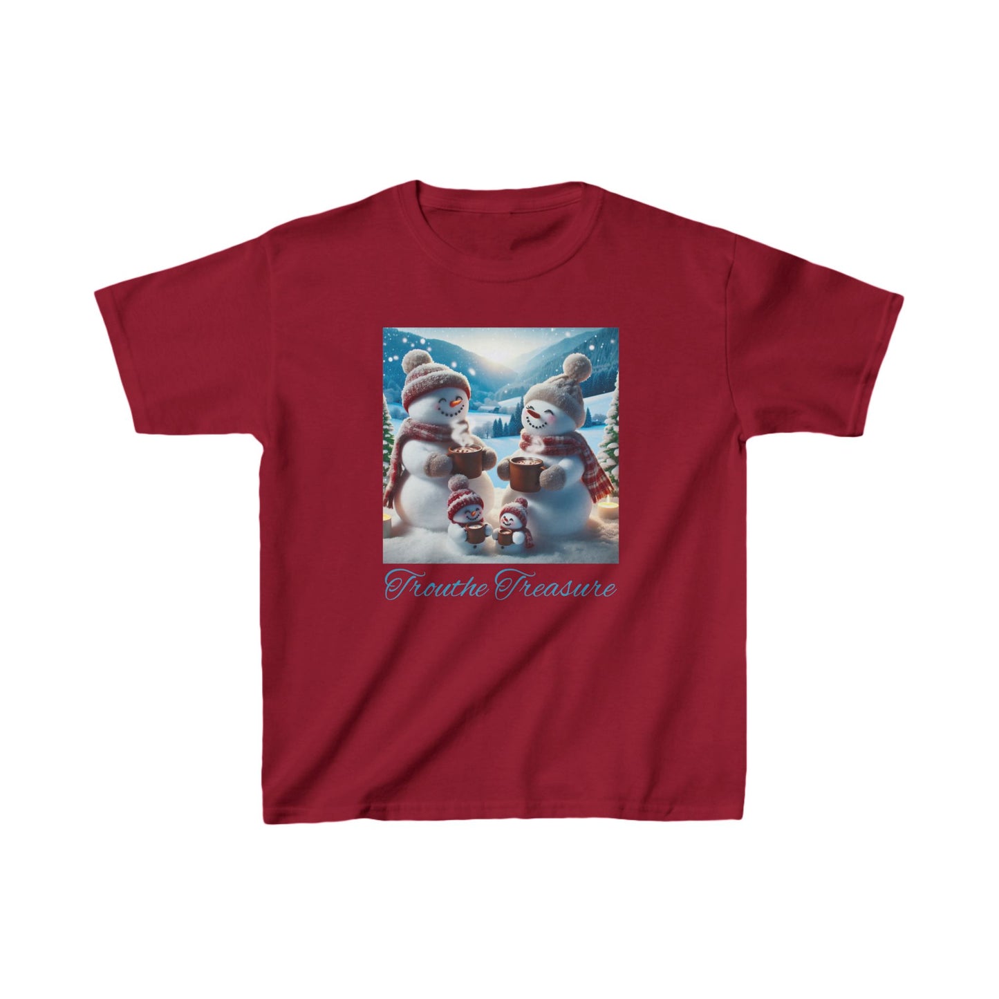 TT Snowman Family -  Kids Heavy Cotton™ Tee