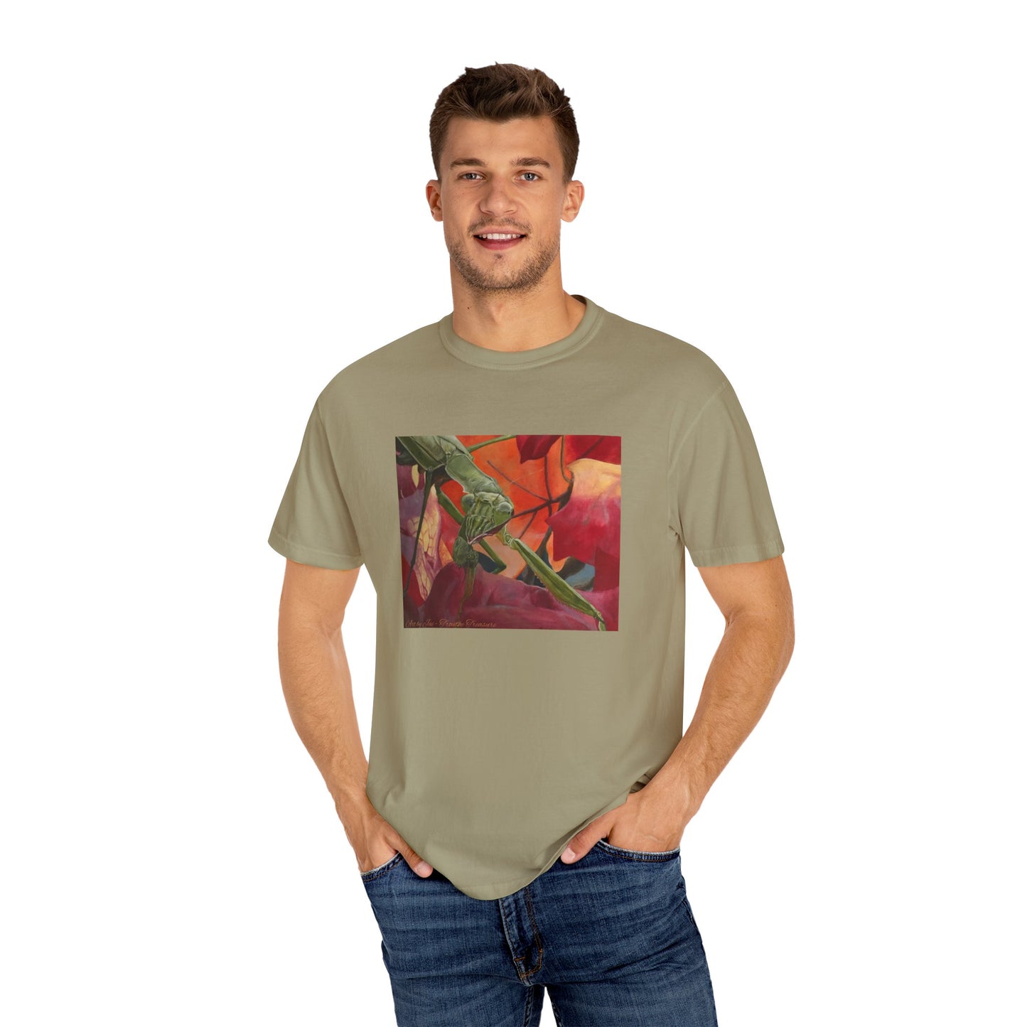 Praying mantis - Unisex Garment-Dyed T-shirt