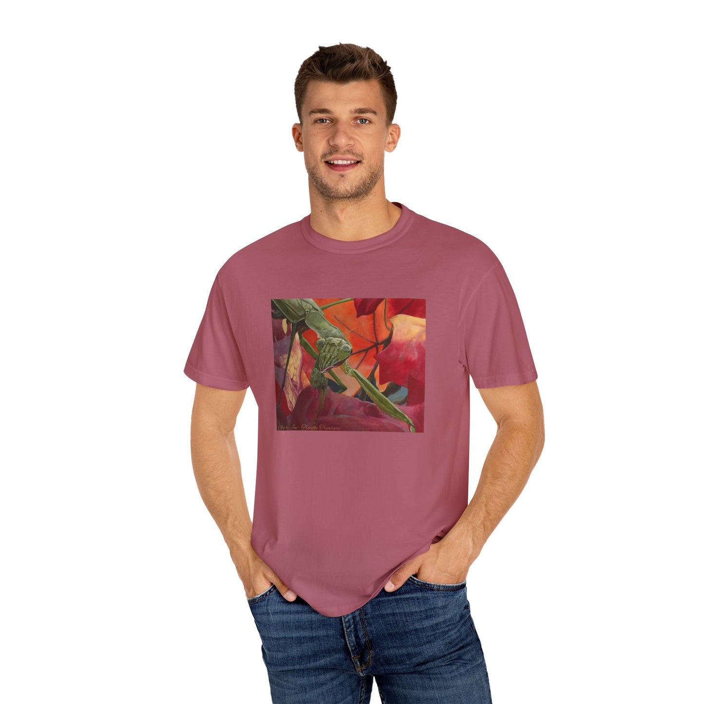 Praying mantis - Unisex Garment-Dyed T-shirt