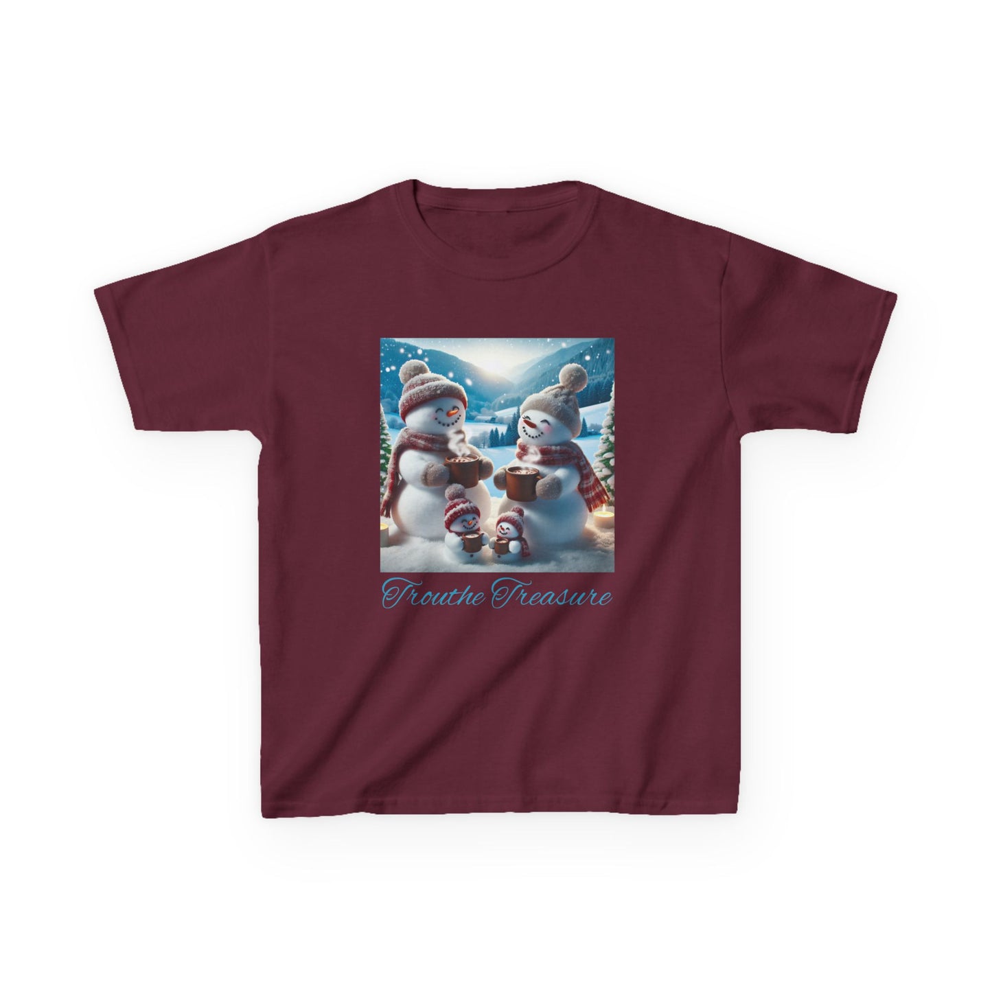 TT Snowman Family -  Kids Heavy Cotton™ Tee