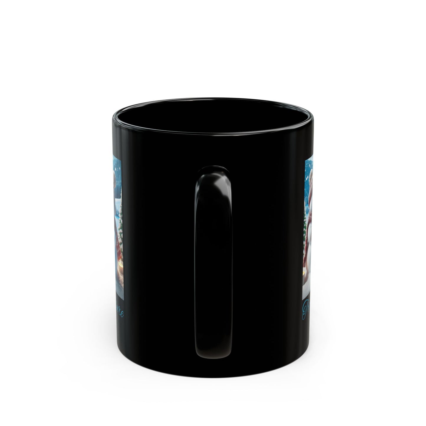 TT Snowman Family - Black Mug (11oz, 15oz)