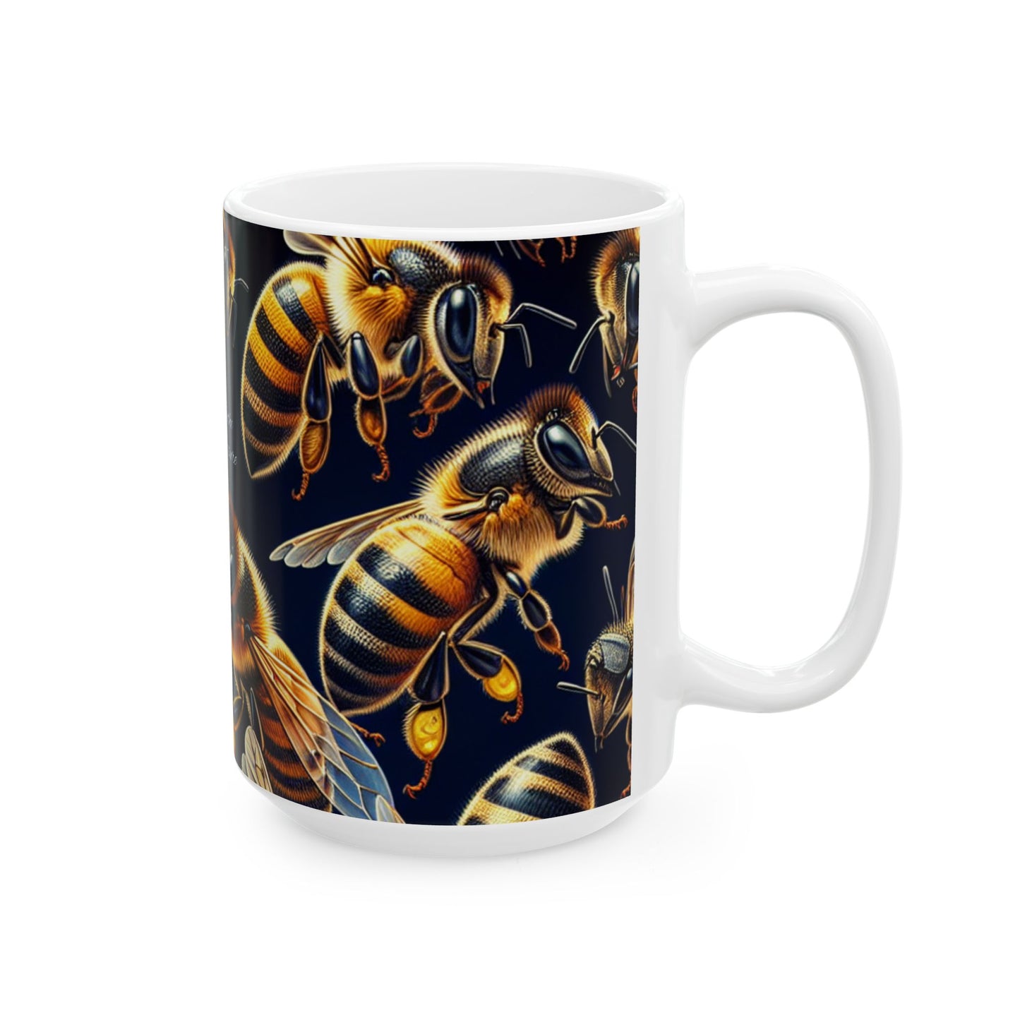 Bee-Themed Ceramic Mug | 11oz & 15oz | Perfect Gift for Nature Lovers