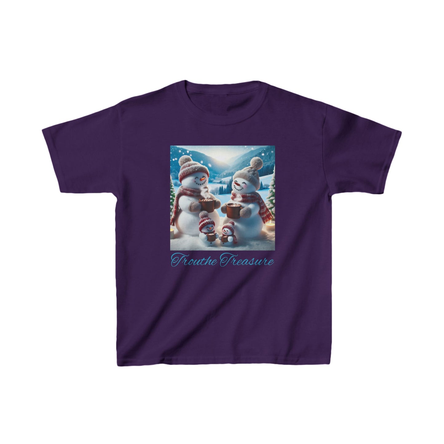 TT Snowman Family -  Kids Heavy Cotton™ Tee