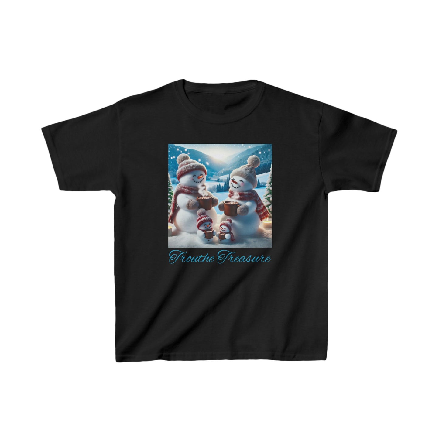TT Snowman Family -  Kids Heavy Cotton™ Tee