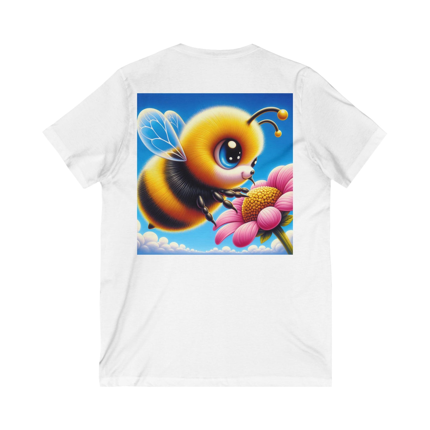 Cute Bee Graphic V-Neck Tee - Perfect for Nature Lovers