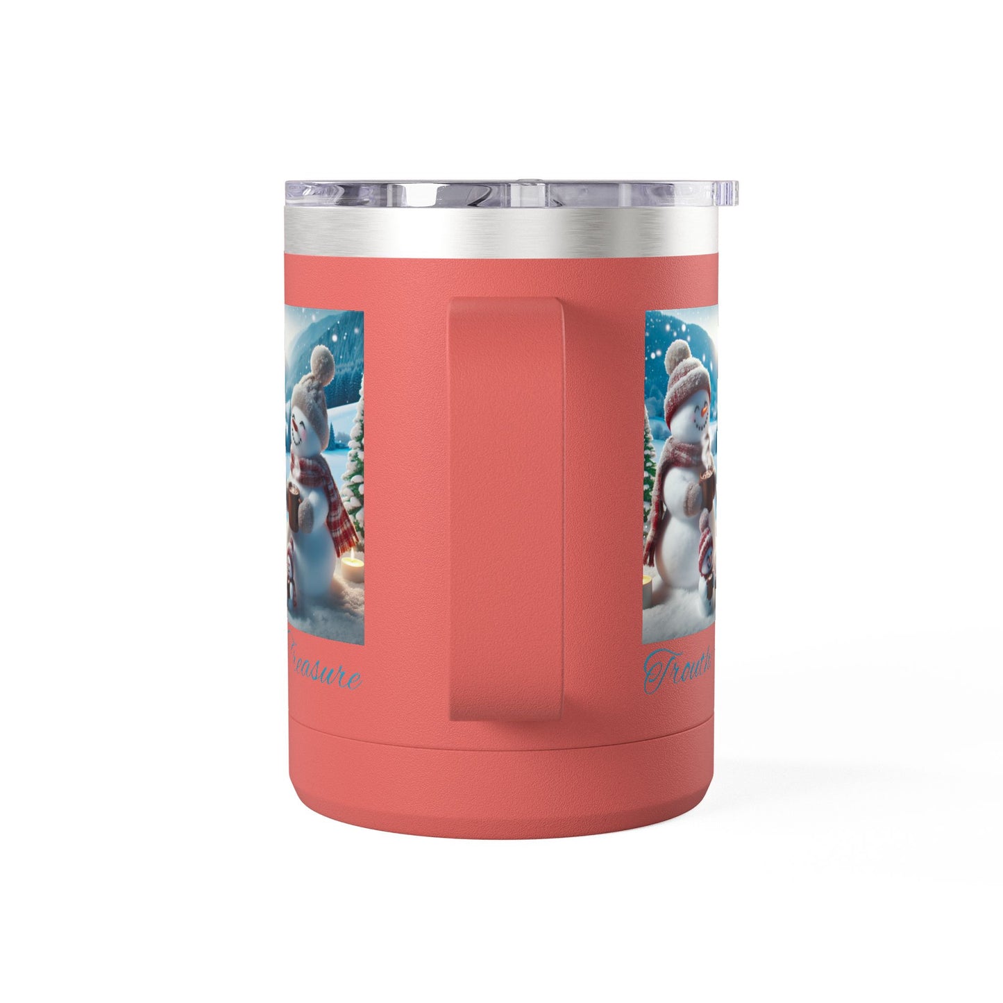 TT Snowman Family - Coffee Mug Tumbler, 15oz