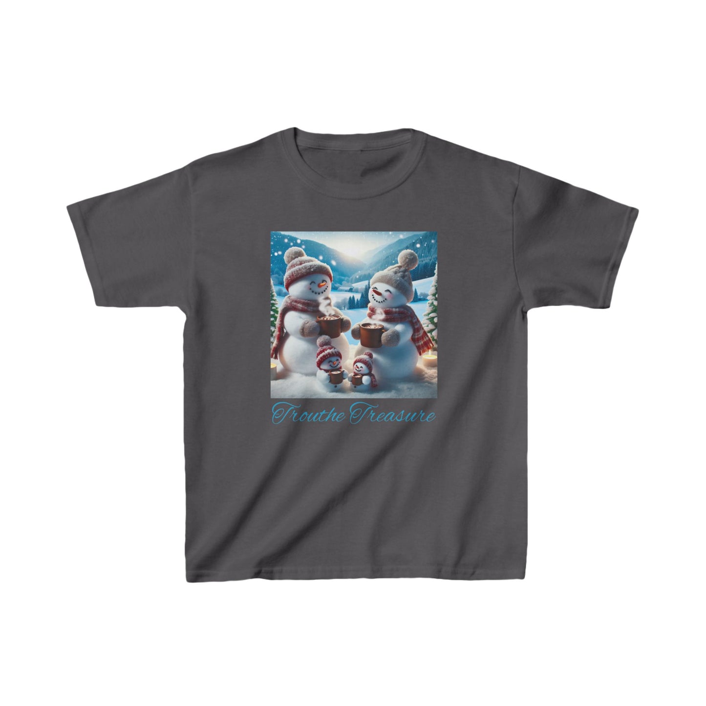 TT Snowman Family -  Kids Heavy Cotton™ Tee
