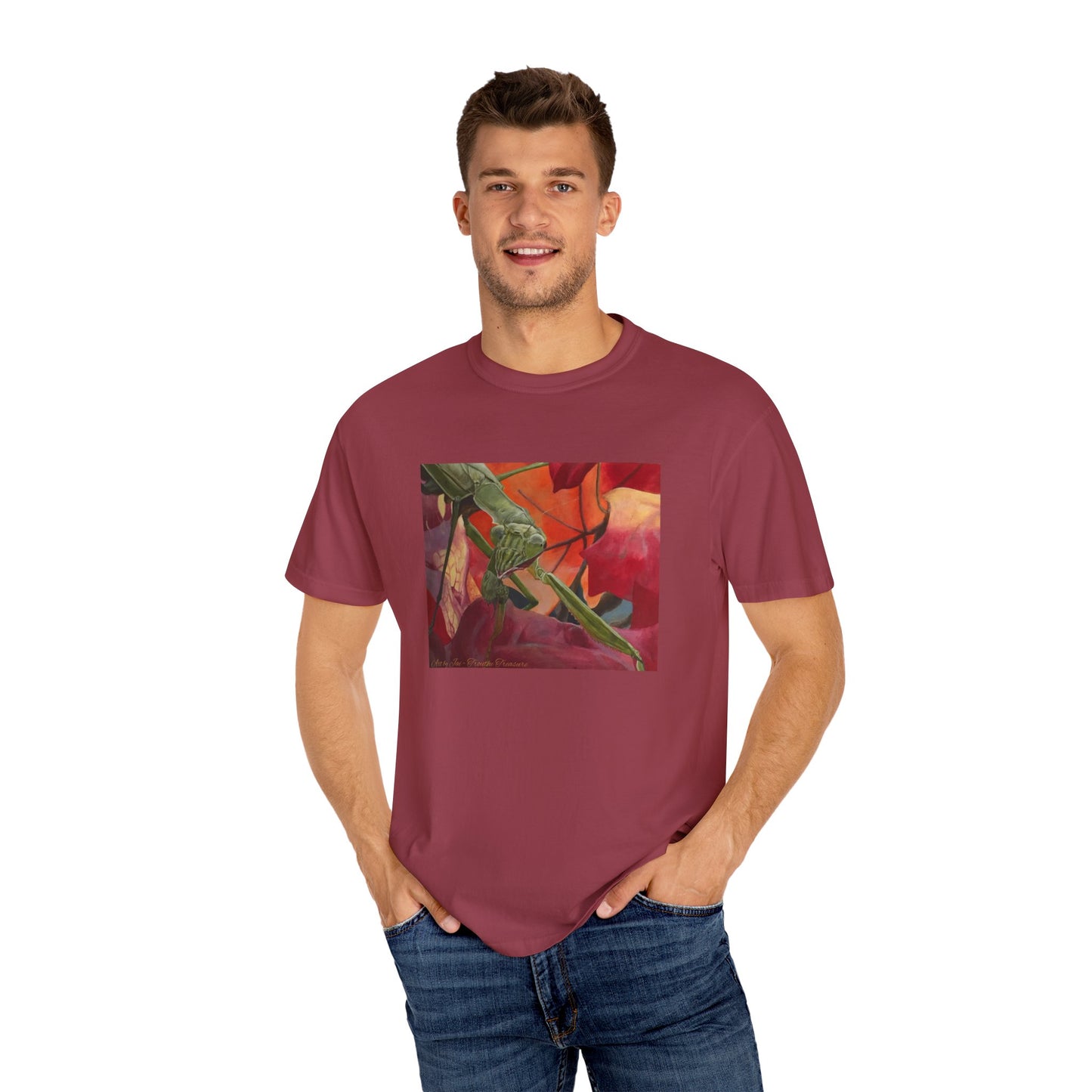 Praying mantis - Unisex Garment-Dyed T-shirt