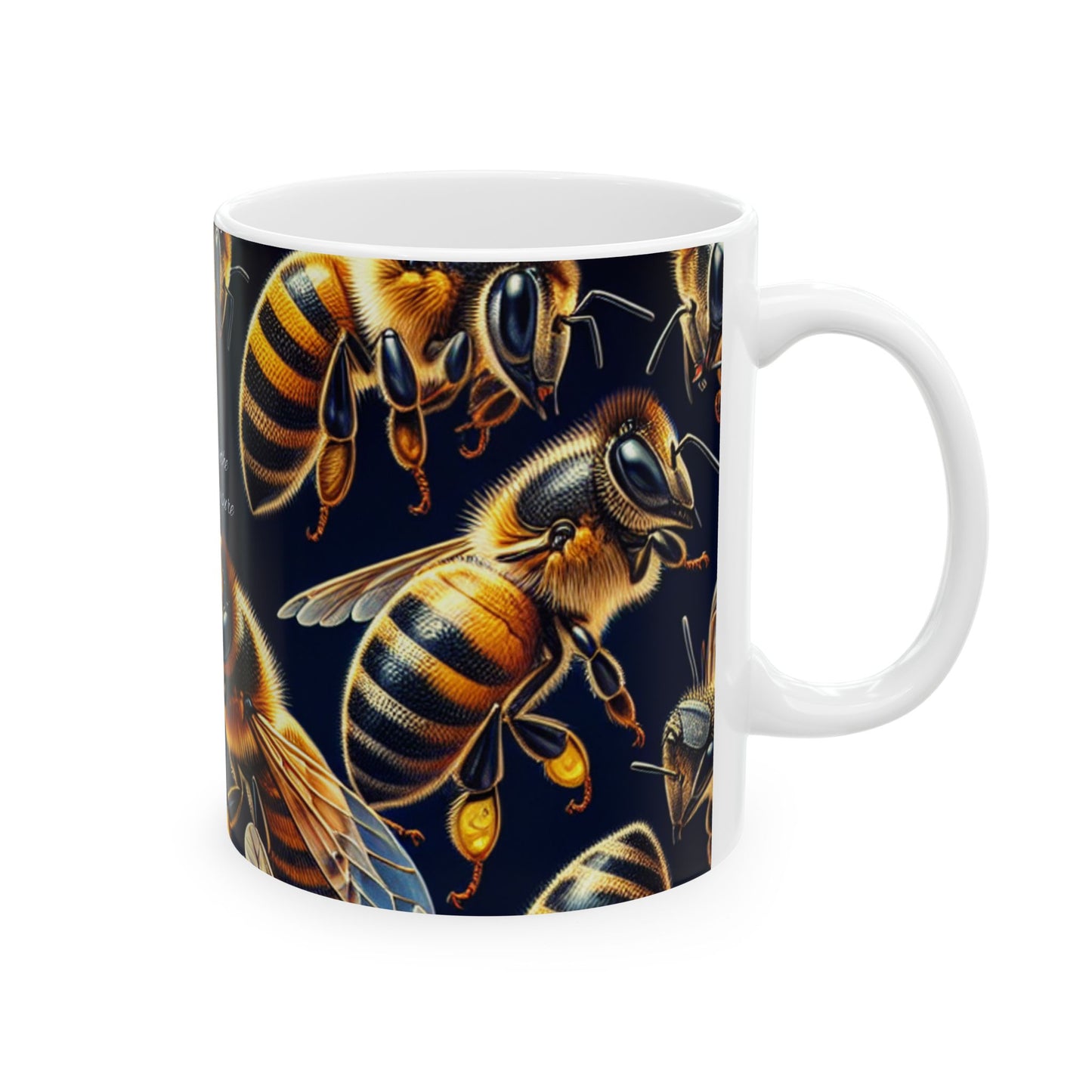 Bee-Themed Ceramic Mug | 11oz & 15oz | Perfect Gift for Nature Lovers