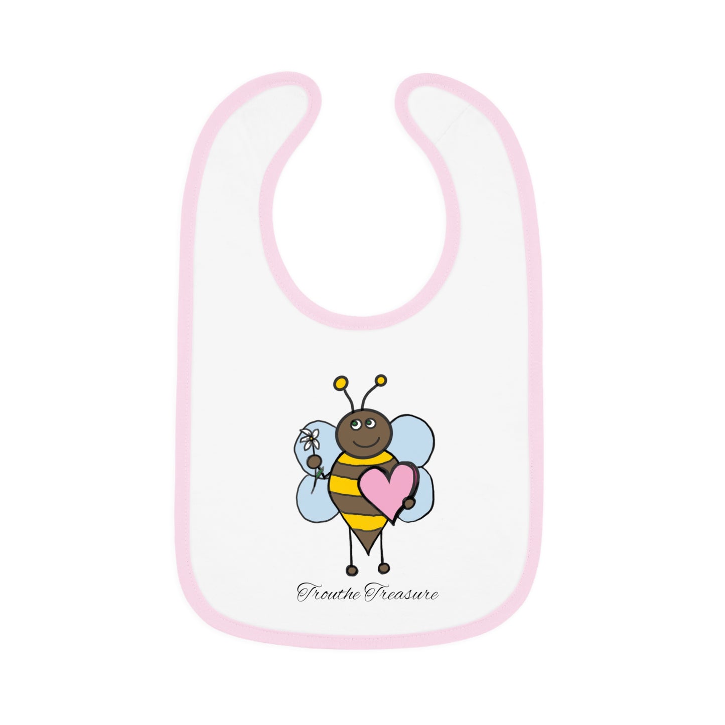 Bee my honey - Baby Contrast Trim Jersey Bib