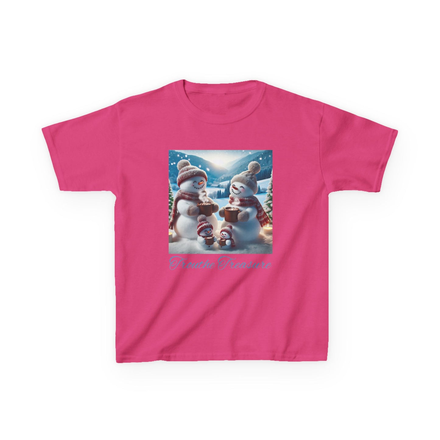 TT Snowman Family -  Kids Heavy Cotton™ Tee