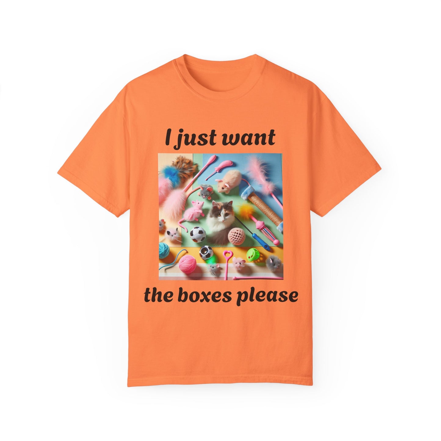 Cat toy box - Unisex Garment-Dyed T-shirt