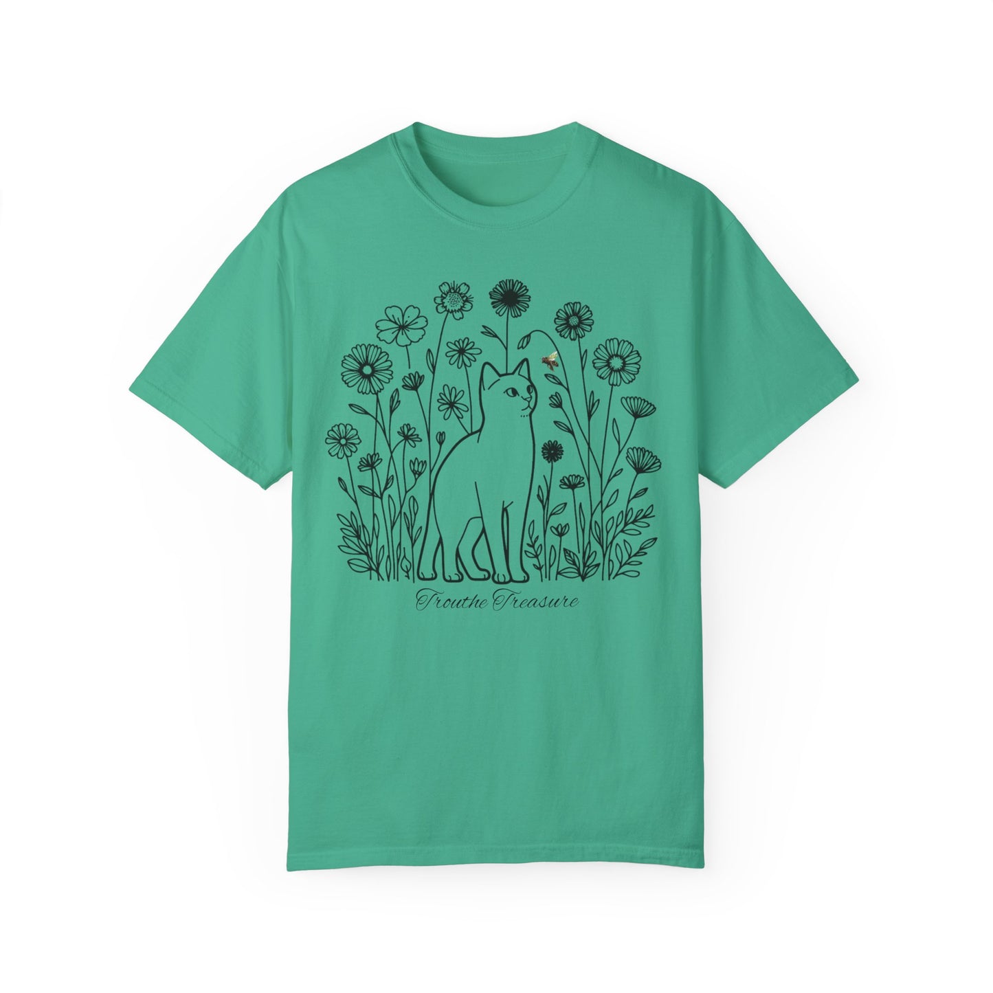 Botanical Cat Unisex T-Shirt - Creative Treasure Design