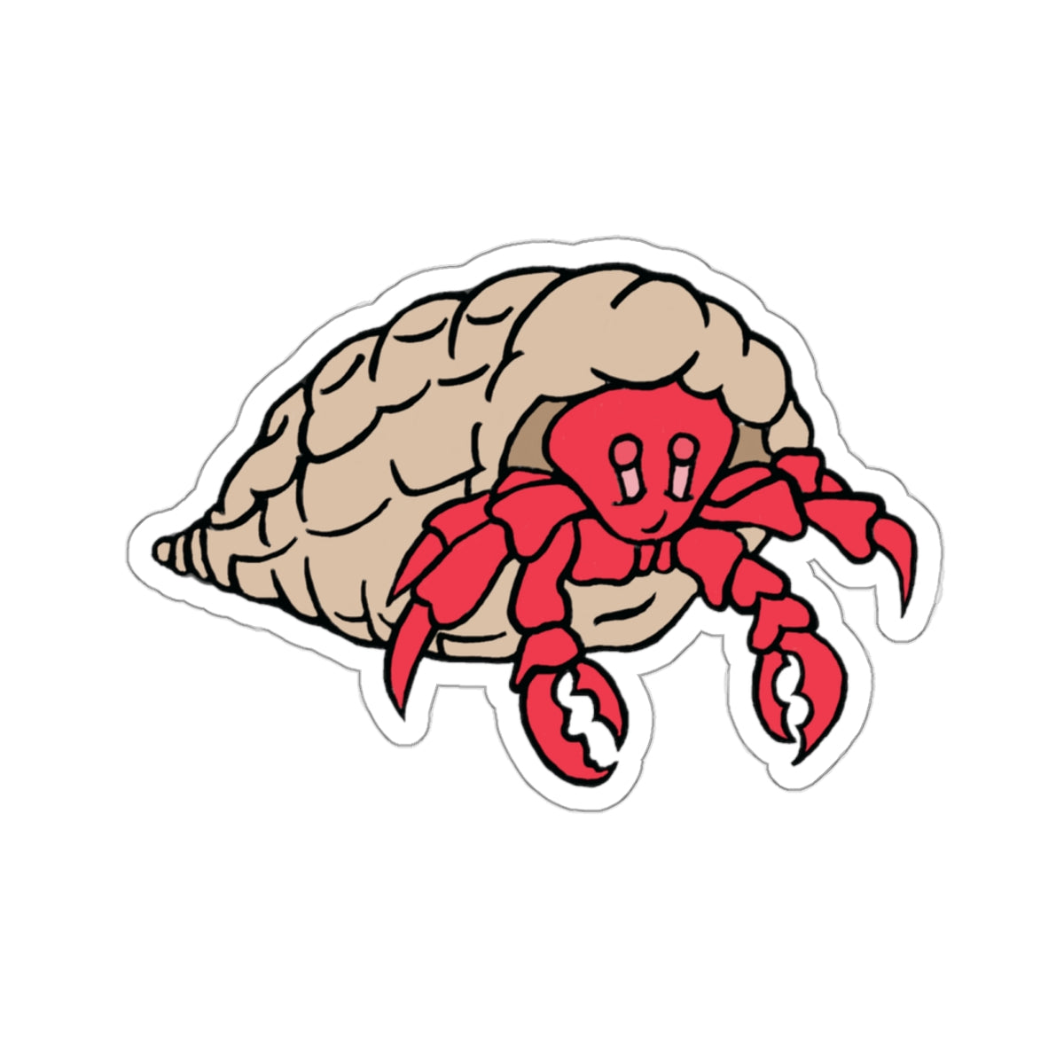 Hermit crab - Kiss-Cut Stickers