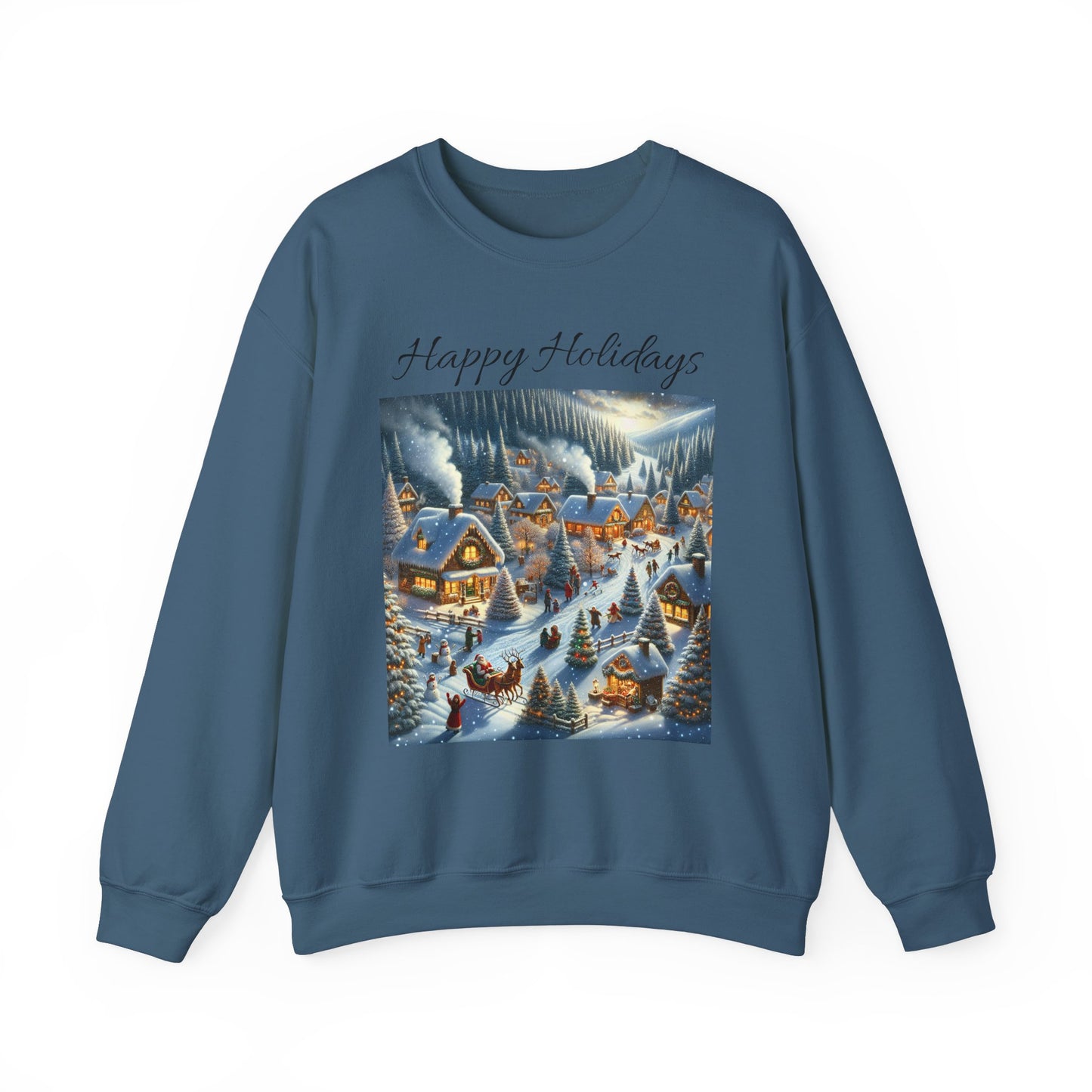 Happy Holidays winter -Unisex Heavy Blend™ Crewneck Sweatshirt