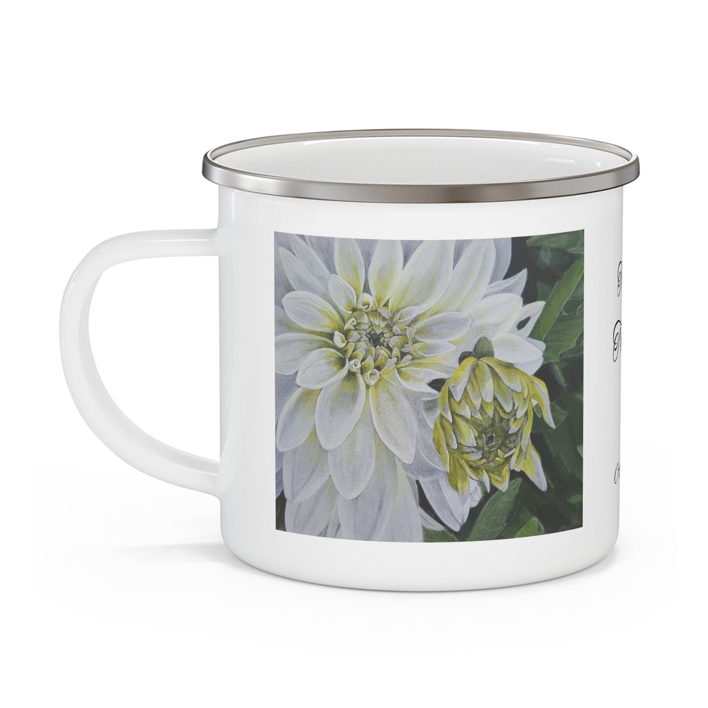 Dahlia - Enamel Camping Mug