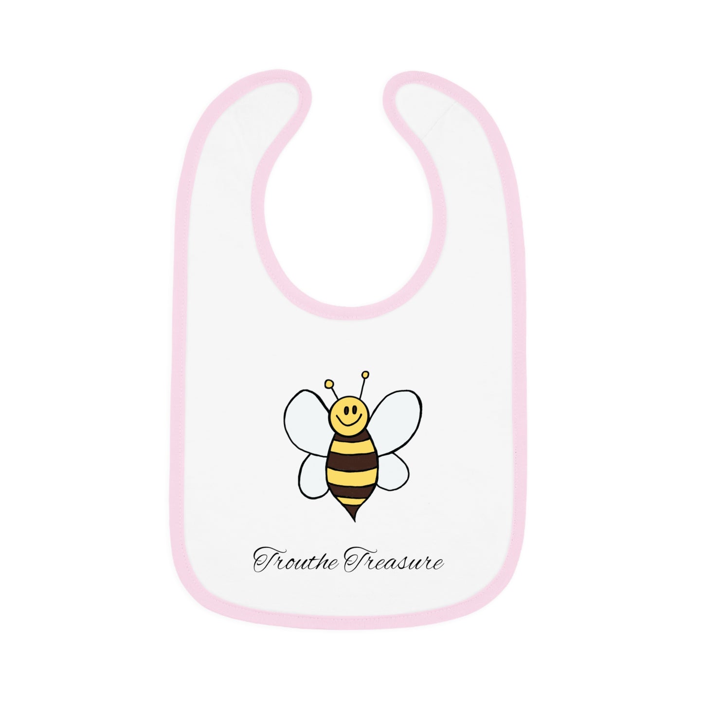 Bee - Baby Contrast Trim Jersey Bib