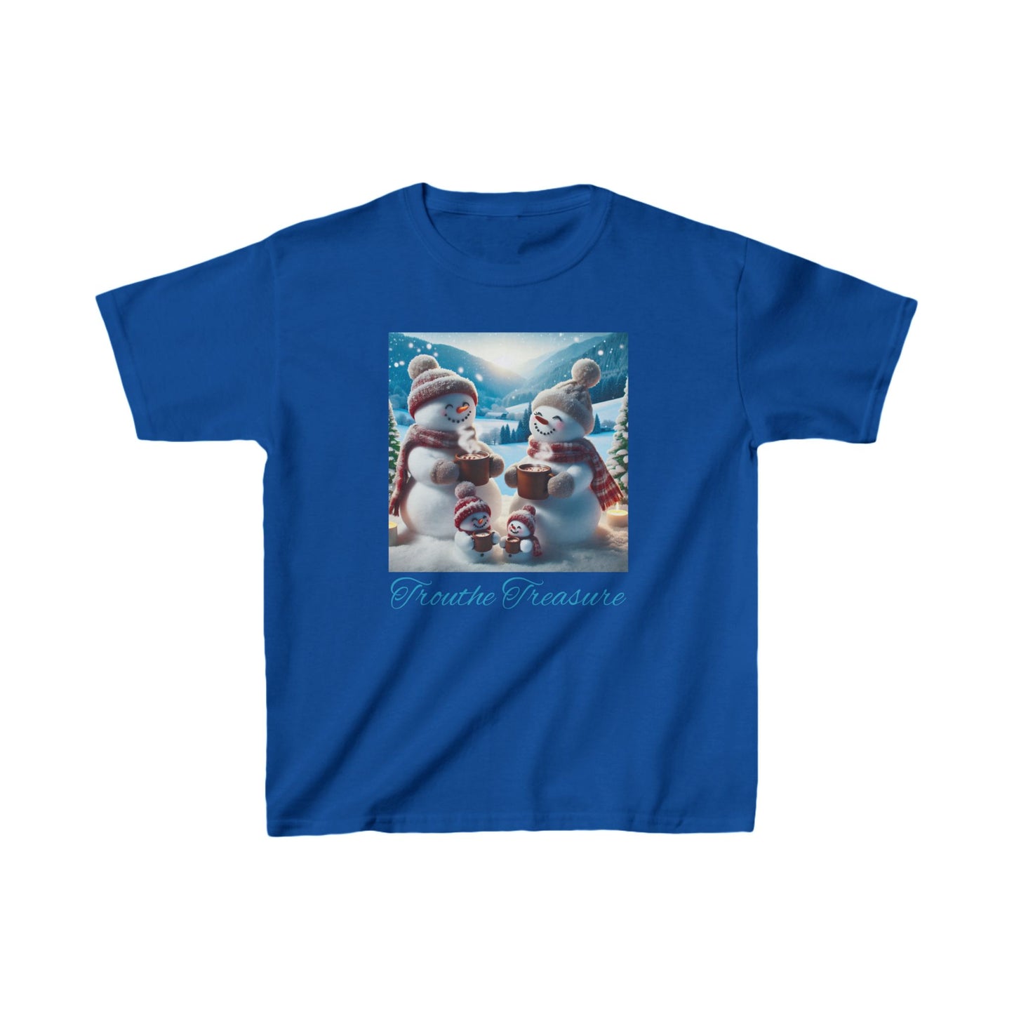 TT Snowman Family -  Kids Heavy Cotton™ Tee