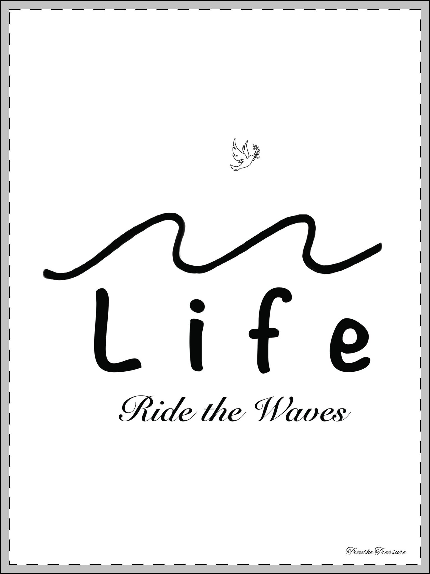 Life’s waves - Framed Poster, Multi-Color