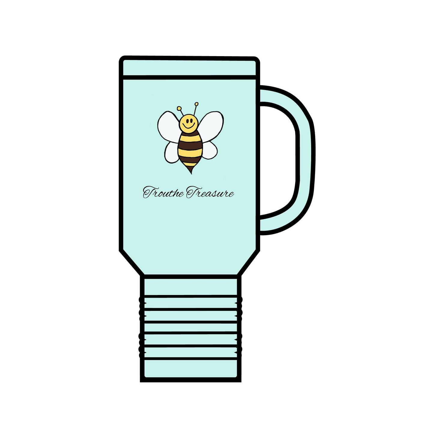 Cute bee - Insulated Travel Mug, 40oz