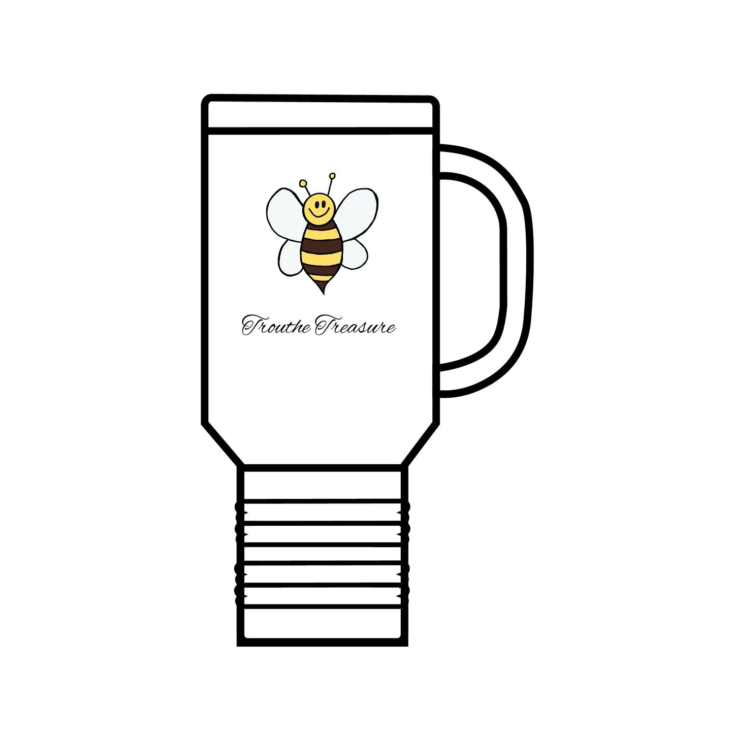 Cute bee - Insulated Travel Mug, 40oz