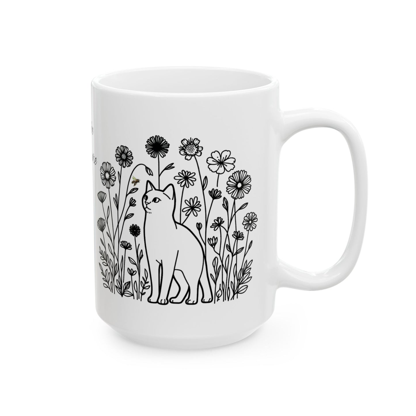 Floral Ceramic Mug - "Trouthe Treasure" Design for Nature Lovers