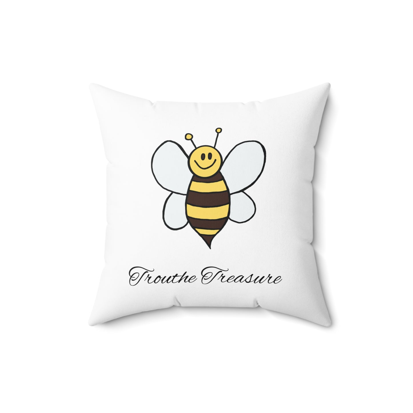 Bee - Spun Polyester Square Pillow