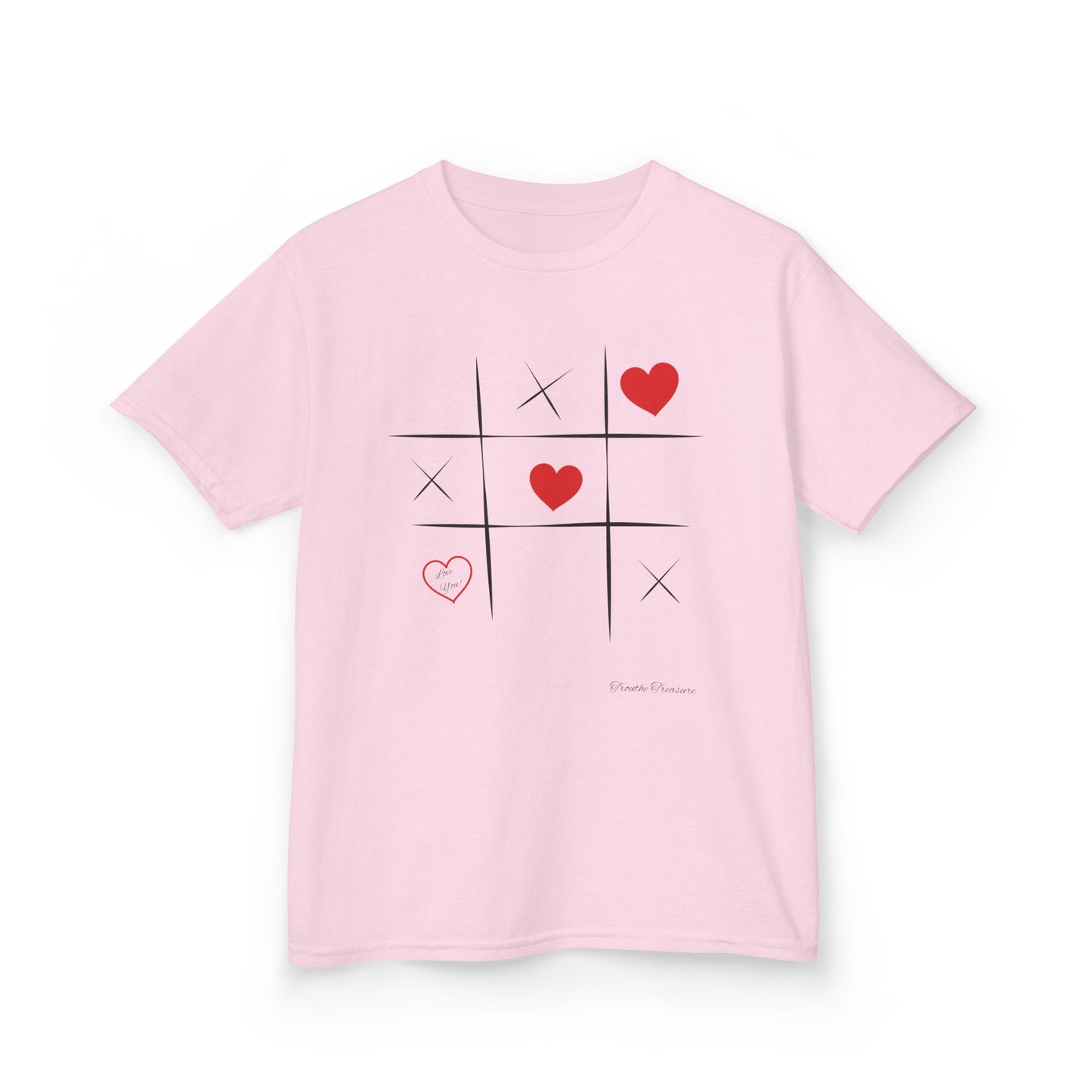 Kids Tic Tac Toe Love T-Shirt | Fun & Playful Heavy Cotton Tee