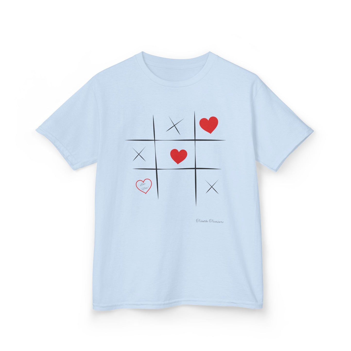 Kids Tic Tac Toe Love T-Shirt | Fun & Playful Heavy Cotton Tee