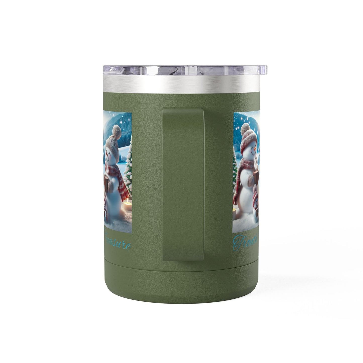 TT Snowman Family - Coffee Mug Tumbler, 15oz