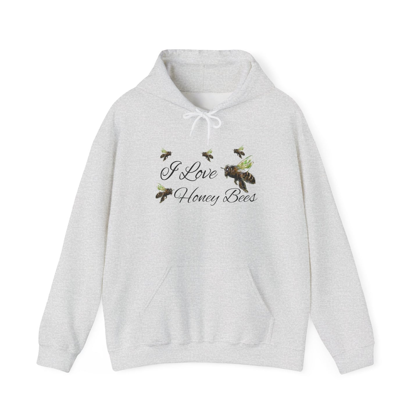 I Love Honey Bees - Unisex Heavy Blend™ Hooded Sweatshirt