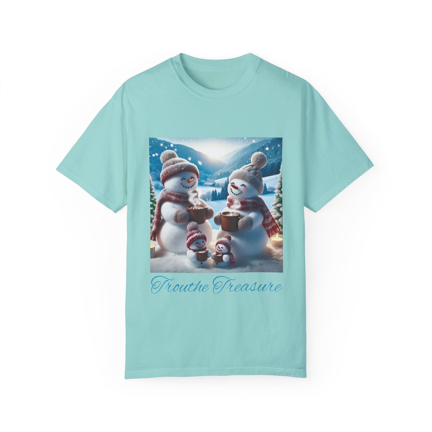 TT Snowman Family - Unisex Garment-Dyed T-shirt