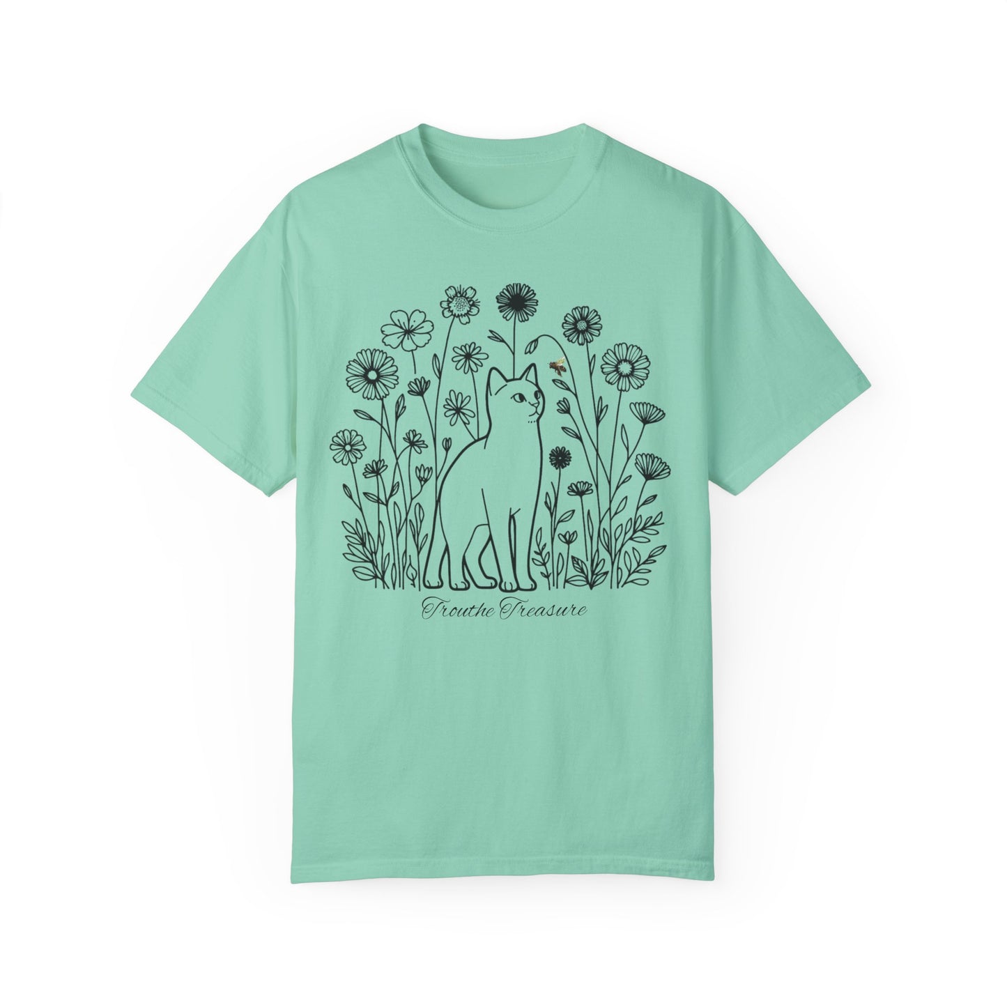 Botanical Cat Unisex T-Shirt - Creative Treasure Design