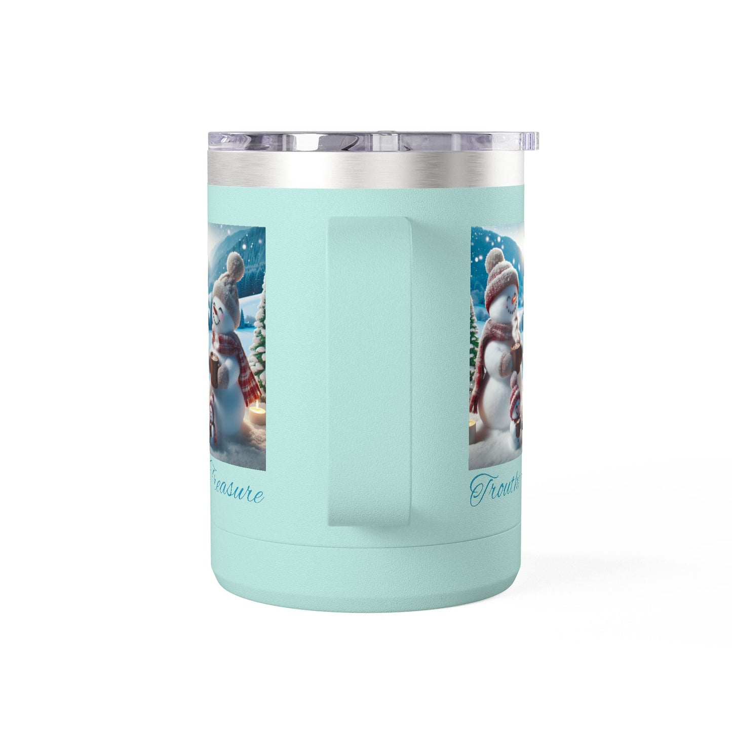 TT Snowman Family - Coffee Mug Tumbler, 15oz