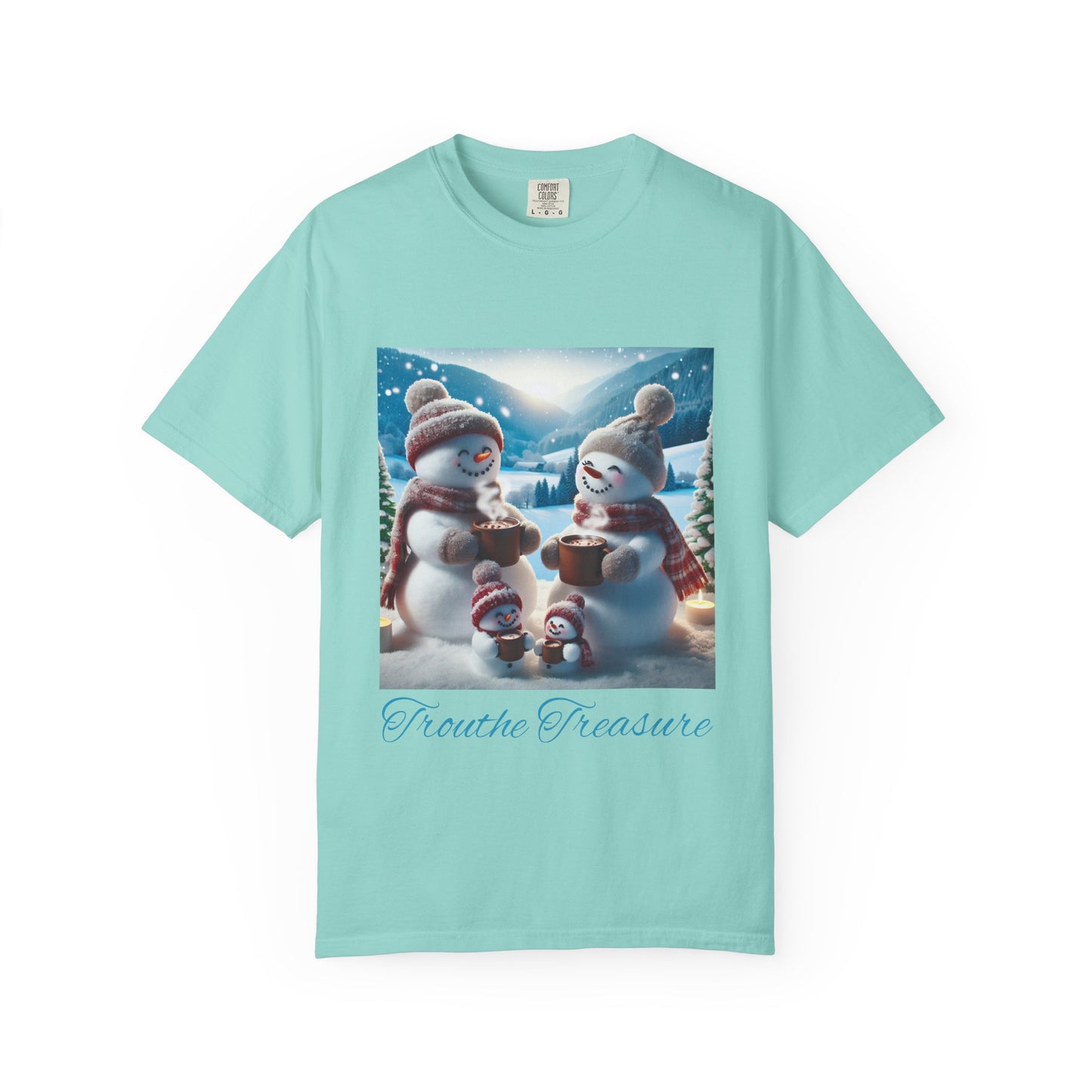 TT Snowman Family - Unisex Garment-Dyed T-shirt