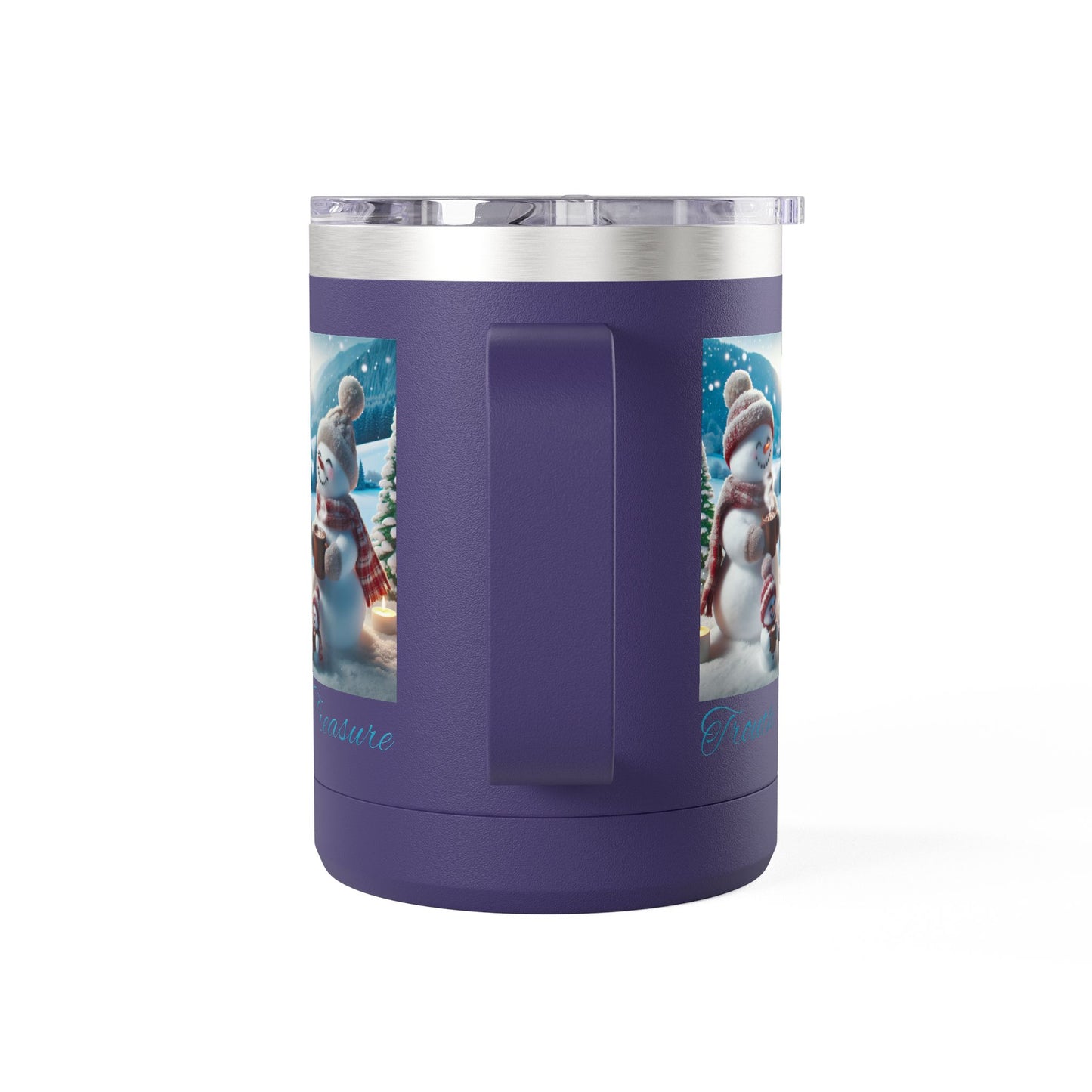 TT Snowman Family - Coffee Mug Tumbler, 15oz