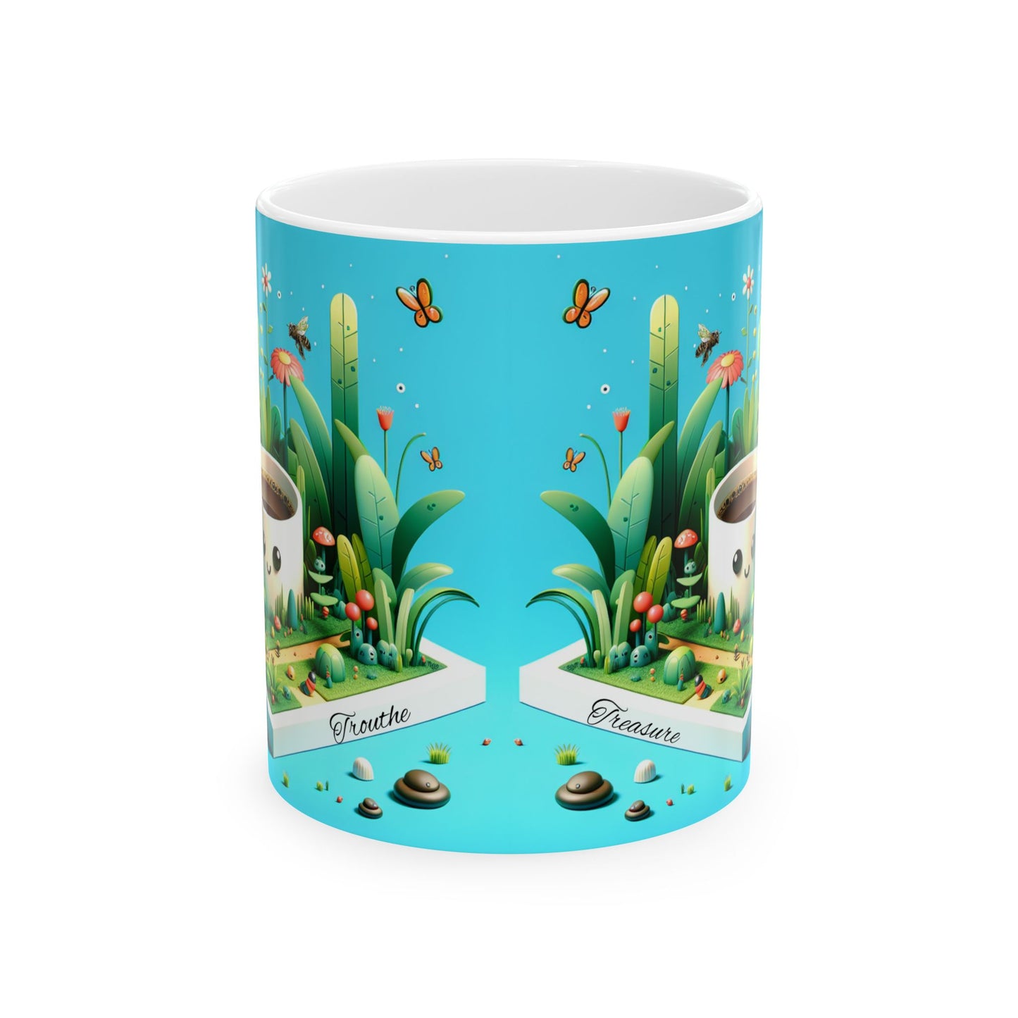 Coffee garden Ceramic Mug, (11oz, 15oz)